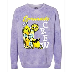 Lemonade Crew Lemonade Squad Lemon Lover Colorblast Crewneck Sweatshirt