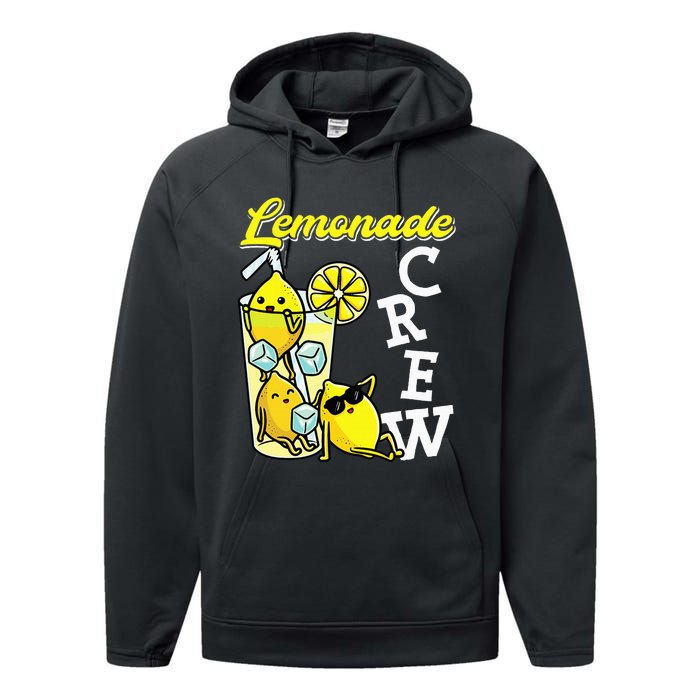 Lemonade Crew Lemonade Squad Lemon Lover Performance Fleece Hoodie