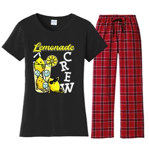 Lemonade Crew Lemonade Squad Lemon Lover Women's Flannel Pajama Set