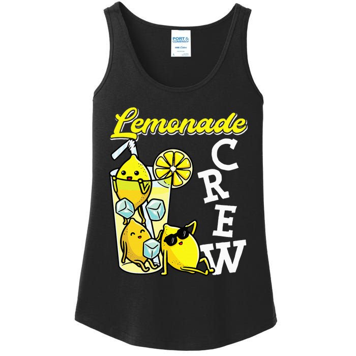 Lemonade Crew Lemonade Squad Lemon Lover Ladies Essential Tank