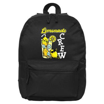 Lemonade Crew Lemonade Squad Lemon Lover 16 in Basic Backpack