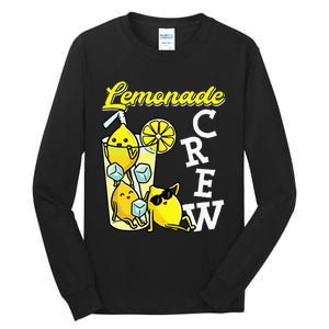 Lemonade Crew Lemonade Squad Lemon Lover Tall Long Sleeve T-Shirt