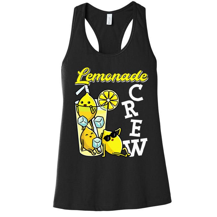 Lemonade Crew Lemonade Squad Lemon Lover Women's Racerback Tank