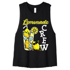 Lemonade Crew Lemonade Squad Lemon Lover Women's Racerback Cropped Tank