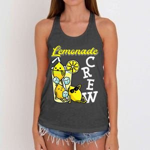 Lemonade Crew Lemonade Squad Lemon Lover Women's Knotted Racerback Tank