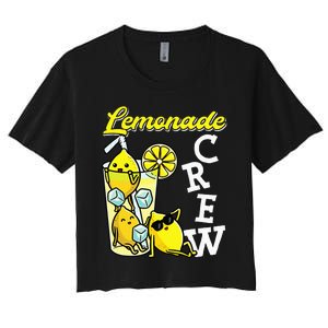 Lemonade Crew Lemonade Squad Lemon Lover Women's Crop Top Tee