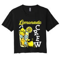 Lemonade Crew Lemonade Squad Lemon Lover Women's Crop Top Tee