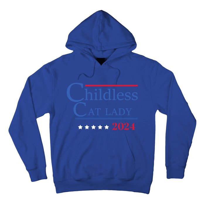 Less Cat Lady 2024 Ladies Is Voting Kamala Gift Hoodie