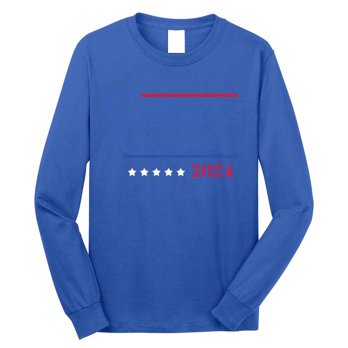 Less Cat Lady 2024 Ladies Is Voting Kamala Gift Long Sleeve Shirt