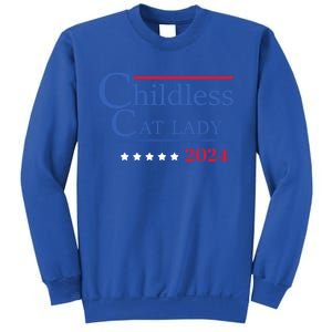 Less Cat Lady 2024 Ladies Is Voting Kamala Gift Sweatshirt