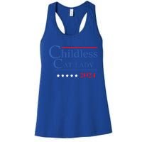 Less Cat Lady 2024 Ladies Is Voting Kamala Gift Women's Racerback Tank