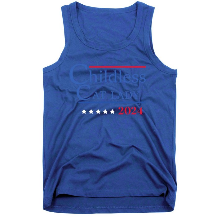 Less Cat Lady 2024 Ladies Is Voting Kamala Gift Tank Top