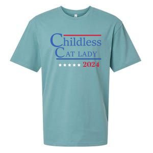 Less Cat Lady 2024 Ladies Is Voting Kamala Gift Sueded Cloud Jersey T-Shirt