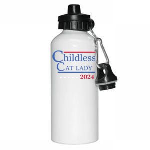 Less Cat Lady 2024 Ladies Is Voting Kamala Gift Aluminum Water Bottle