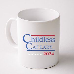 Less Cat Lady 2024 Ladies Is Voting Kamala Gift Coffee Mug