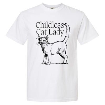 Less Cat Lady Kamala 2024 Gift Garment-Dyed Heavyweight T-Shirt