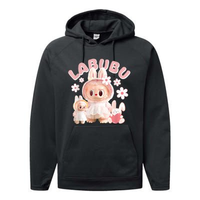 Labubu Cute Labubu The Monsters Meme Performance Fleece Hoodie