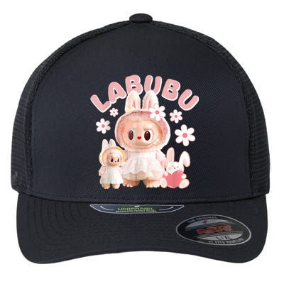 Labubu Cute Labubu The Monsters Meme Flexfit Unipanel Trucker Cap