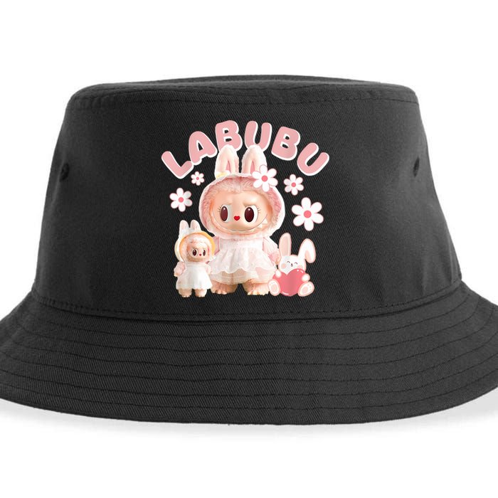 Labubu Cute Labubu The Monsters Meme Sustainable Bucket Hat