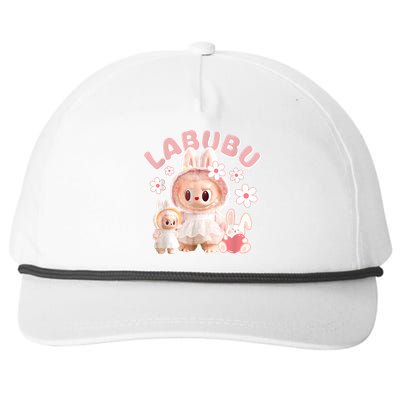 Labubu Cute Labubu The Monsters Meme Snapback Five-Panel Rope Hat