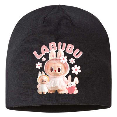 Labubu Cute Labubu The Monsters Meme Sustainable Beanie