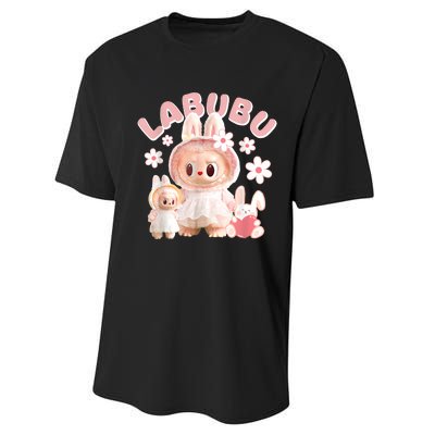 Labubu Cute Labubu The Monsters Meme Performance Sprint T-Shirt