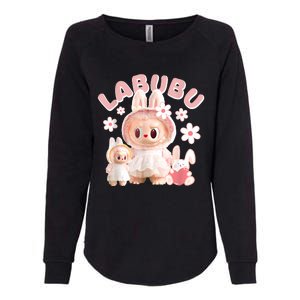 Labubu Cute Labubu The Monsters Meme Womens California Wash Sweatshirt