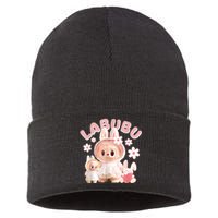 Labubu Cute Labubu The Monsters Meme Sustainable Knit Beanie