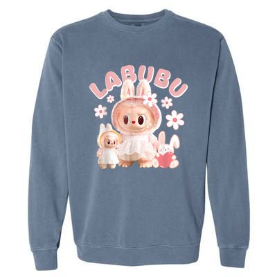 Labubu Cute Labubu The Monsters Meme Garment-Dyed Sweatshirt