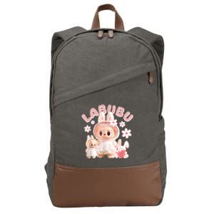 Labubu Cute Labubu The Monsters Meme Cotton Canvas Backpack