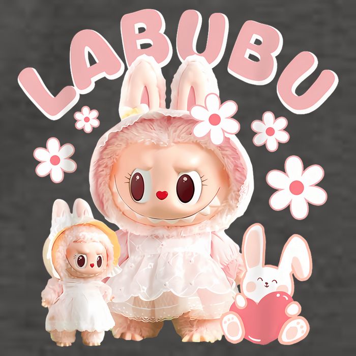 Labubu Cute Labubu The Monsters Meme Vector Backpack