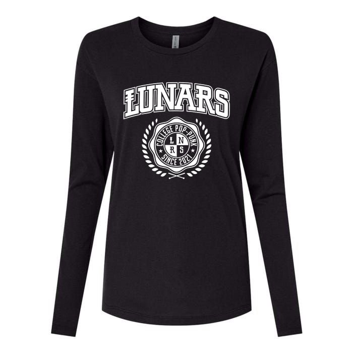 Lunars College Womens Cotton Relaxed Long Sleeve T-Shirt