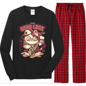 Lucky Cat Long Sleeve Pajama Set