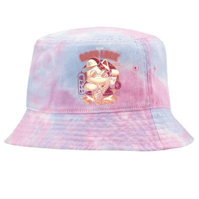 Lucky Cat Tie-Dyed Bucket Hat