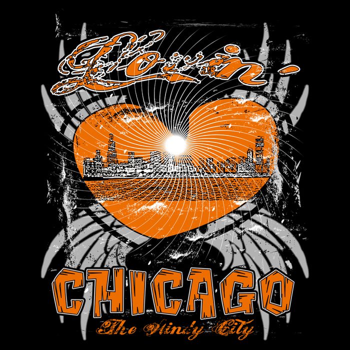 Loving Chicago Zip Tote Bag