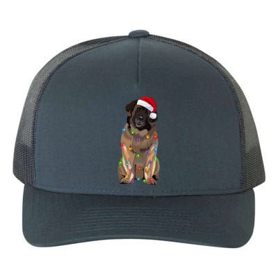 Leonberger Christmas Lights Xmas Dog Lover Santa Hat Great Gift Yupoong Adult 5-Panel Trucker Hat