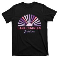 Lake Charles Louisiana Sunset Retro City State Love T-Shirt