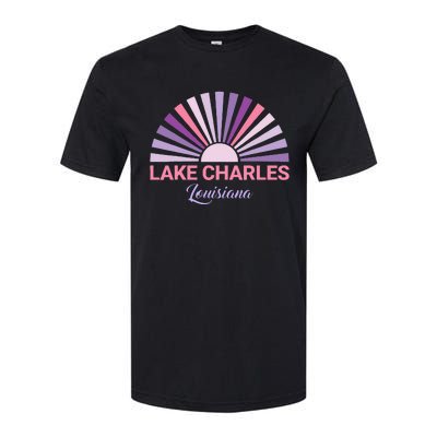 Lake Charles Louisiana Sunset Retro City State Love Softstyle CVC T-Shirt