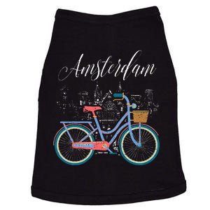 Love Cycling Luv Amsterdam Retro Bike Gift Design Idea Doggie Tank