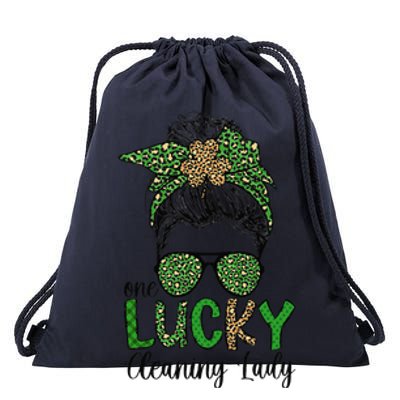 Lucky Cleaning Lady St. Patrick's Day Housekeeping Cleaner Drawstring Bag