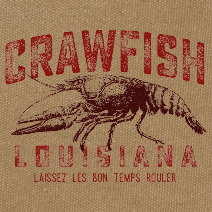 Louisiana Crawfish Laissez Les Bon Temps Rouler Cotton Canvas Backpack