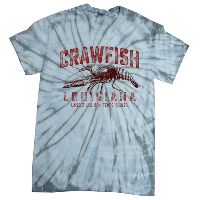 Louisiana Crawfish Laissez Les Bon Temps Rouler Tie-Dye T-Shirt