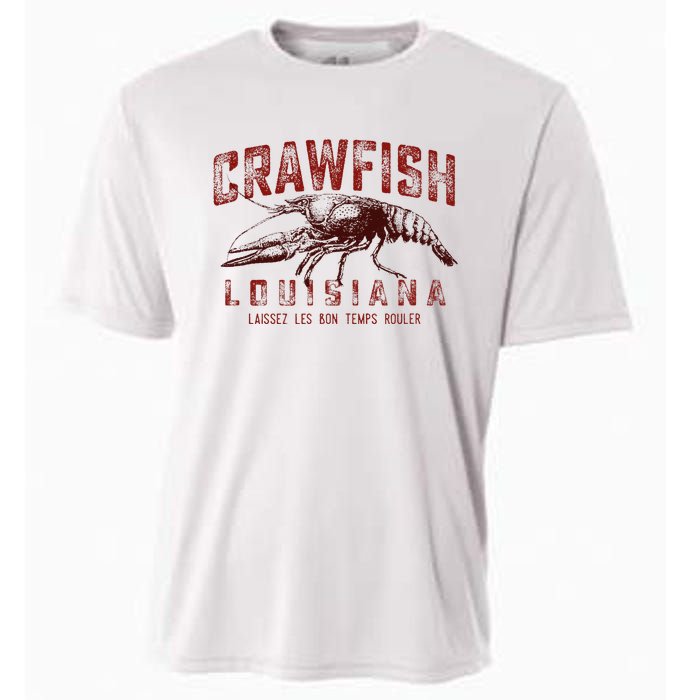 Louisiana Crawfish Laissez Les Bon Temps Rouler Cooling Performance Crew T-Shirt