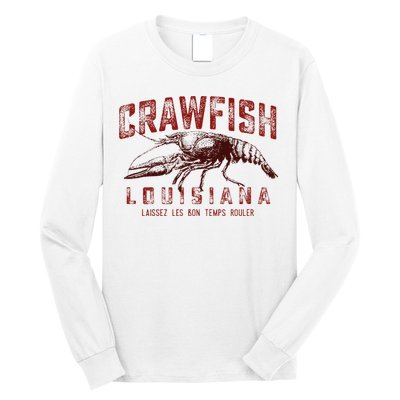 Louisiana Crawfish Laissez Les Bon Temps Rouler Long Sleeve Shirt