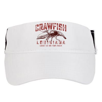 Louisiana Crawfish Laissez Les Bon Temps Rouler Adult Drive Performance Visor