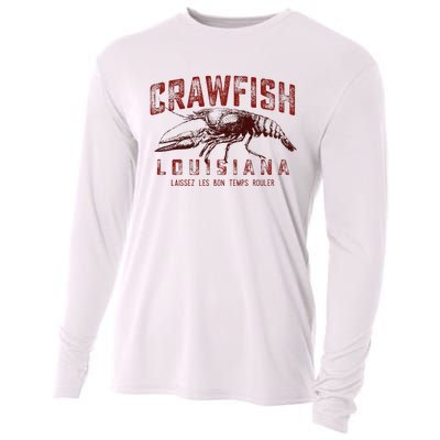 Louisiana Crawfish Laissez Les Bon Temps Rouler Cooling Performance Long Sleeve Crew