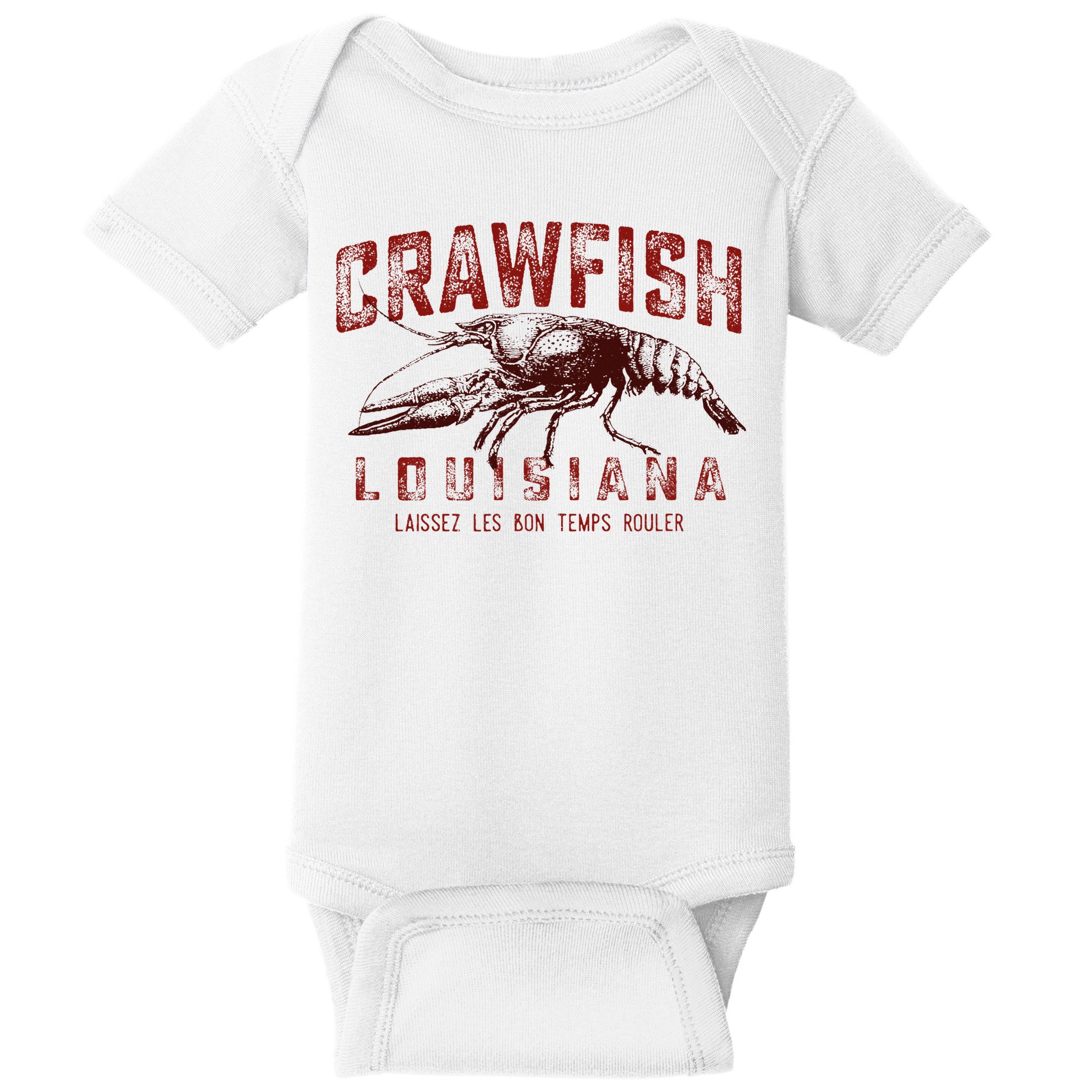 Louisiana Crawfish Laissez Les Bon Temps Rouler Baby Bodysuit