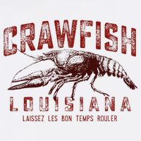 Louisiana Crawfish Laissez Les Bon Temps Rouler Womens T-Shirt