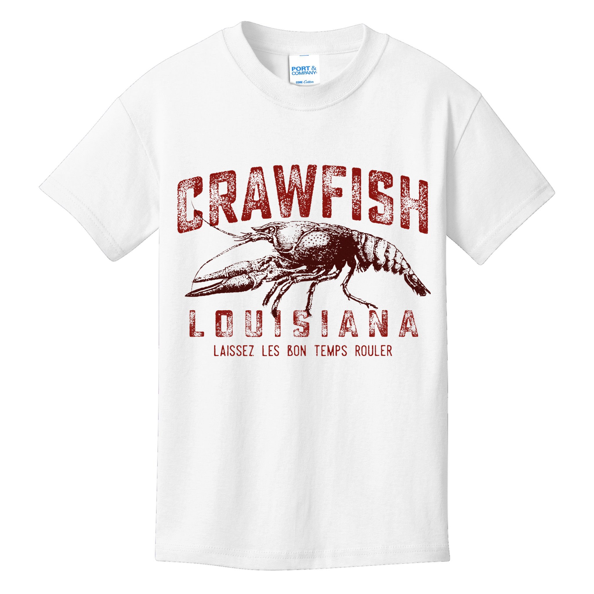 Louisiana Crawfish Laissez Les Bon Temps Rouler Kids T-Shirt