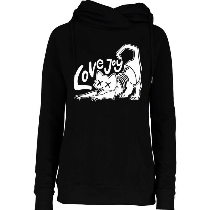 Lovejoy Cat Womens Funnel Neck Pullover Hood